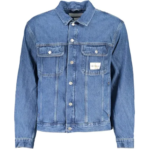 Denim Jacket Regular Fit Logo , male, Sizes: XL, M, 2XL, L, S - Calvin Klein - Modalova