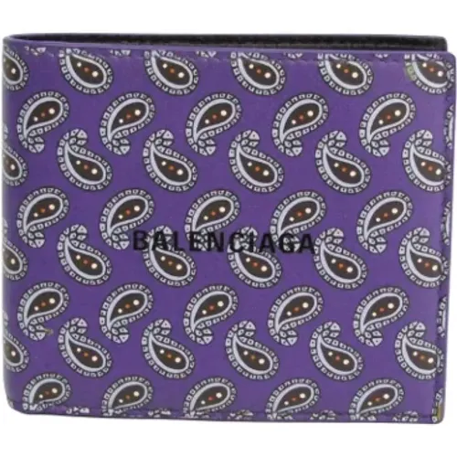 Pre-owned Leather wallets , female, Sizes: ONE SIZE - Balenciaga Vintage - Modalova