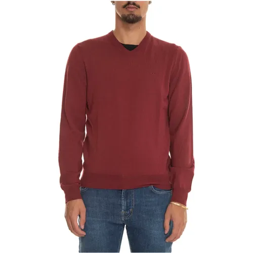 V-Ausschnitt Pullover, einfarbig, regular fit , Herren, Größe: 2XL - Boss - Modalova