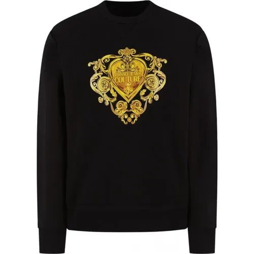 Barockes Logo Sweatshirt - Versace Jeans Couture - Modalova