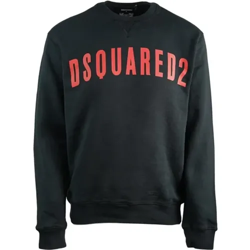 Logo Sweatshirt Italian Cotton , male, Sizes: 2XL, S - Dsquared2 - Modalova