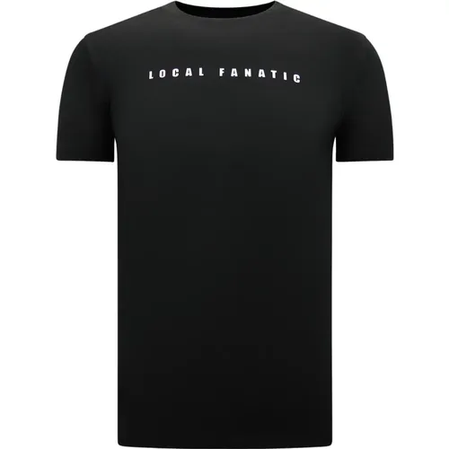 Gezeichnetes T-Shirt Für Männer , Herren, Größe: XS - Local Fanatic - Modalova