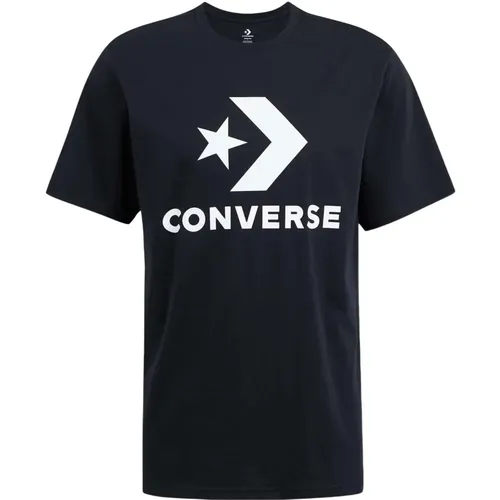 Center Front Large Logo Star Chev T-shirt , Herren, Größe: L - Converse - Modalova