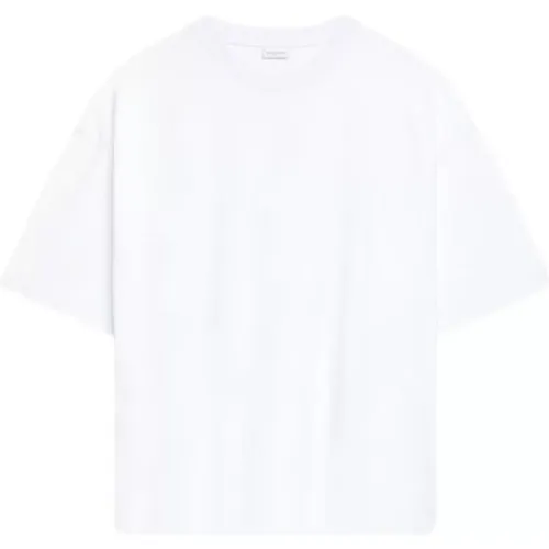 Weiße Baumwoll-T-Shirt mit Rundhalsausschnitt - Dries Van Noten - Modalova