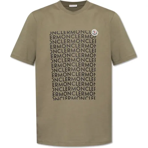 T-Shirt mit Logo Moncler - Moncler - Modalova