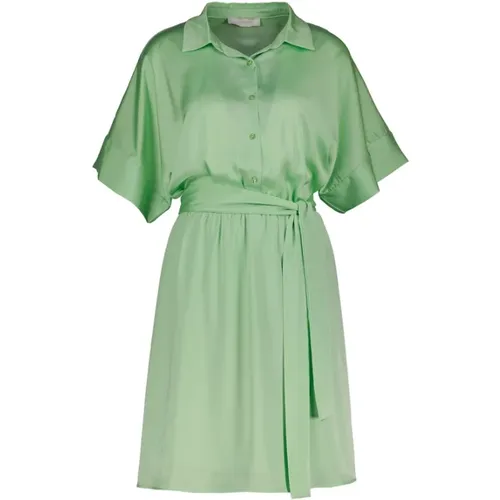 Hellgrünes Hemdkleid , Damen, Größe: L - Amélie & Amélie - Modalova