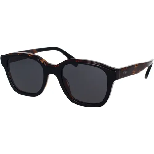 Glamouröse geometrische Sonnenbrille , Herren, Größe: 51 MM - Fendi - Modalova