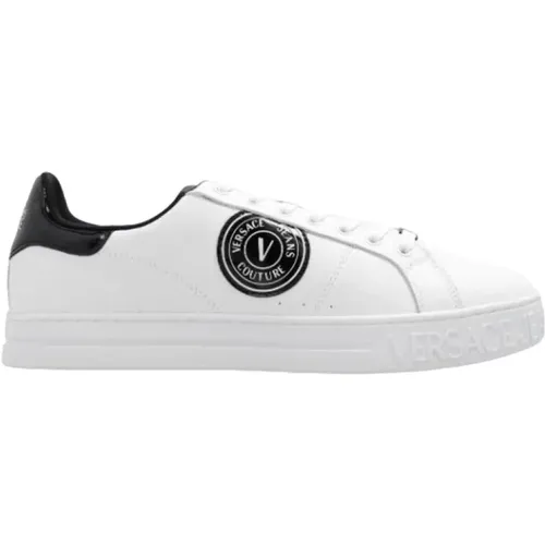 Weiße Jeans Couture Sneakers - Versace - Modalova