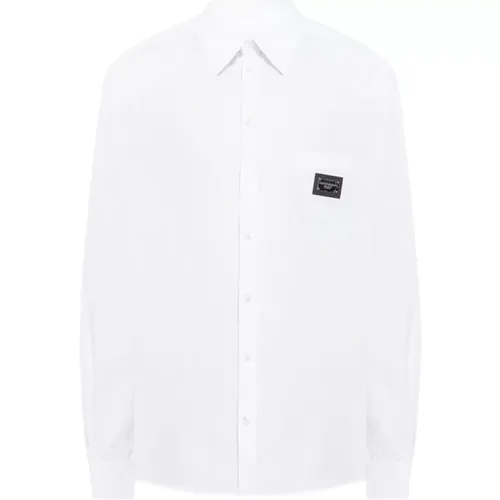 Weiße Hemden für Herren , Herren, Größe: 2XL - Dolce & Gabbana - Modalova