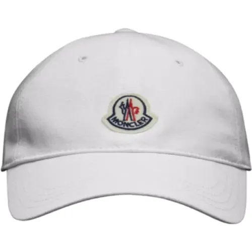 Cotton Baseball Cap with Felt Logo , male, Sizes: ONE SIZE - Moncler - Modalova