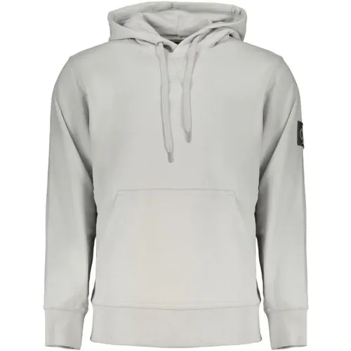 Hooded Logo Sweatshirt Brushed Cotton , male, Sizes: M, 2XL, XL, S, L - Calvin Klein - Modalova