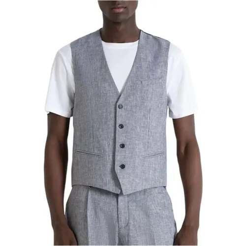 Elegantes Anzug-Set in Ash Grey , Herren, Größe: L - Antony Morato - Modalova