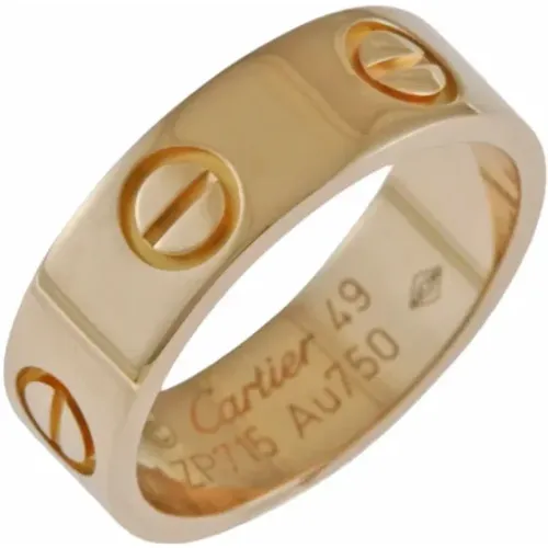 Pre-owned Rose Gold rings , female, Sizes: ONE SIZE - Cartier Vintage - Modalova