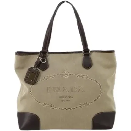 Pre-owned Canvas handbags , female, Sizes: ONE SIZE - Prada Vintage - Modalova