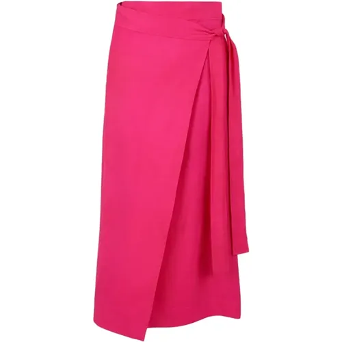 Fuchsia Midi Skirts Collection , female, Sizes: L, M - P.a.r.o.s.h. - Modalova