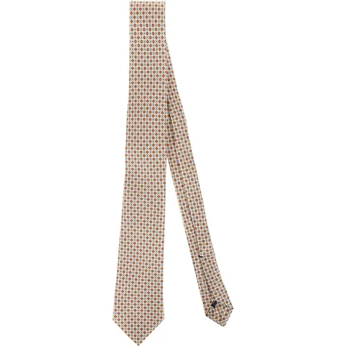 Hand-Sewn Tailored Silk Tie , male, Sizes: ONE SIZE - Errico Formicola - Modalova