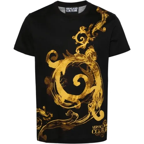Mens Clothing T-Shirts Polos Ss24 , male, Sizes: S, 2XL, M, L, XL - Versace Jeans Couture - Modalova