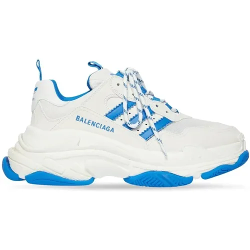Triple S x Adidas /Blue Sneakers , female, Sizes: 5 UK - Balenciaga - Modalova