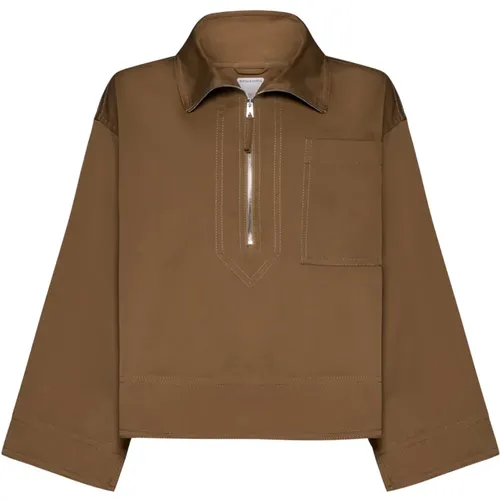 Stylish Halfzip Coats , male, Sizes: M - Bottega Veneta - Modalova