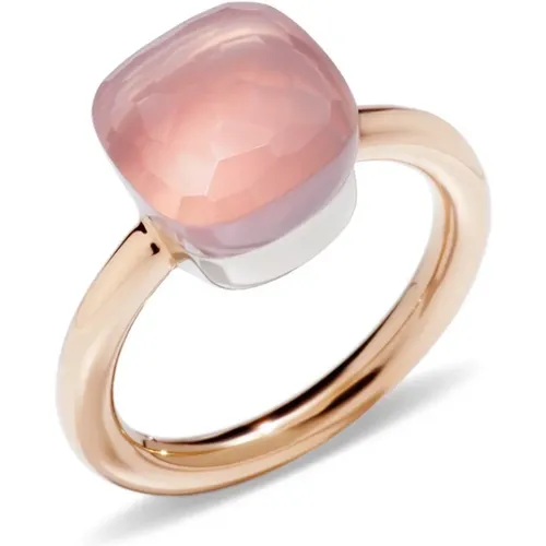 Rose Quartz Nude Ring , female, Sizes: 55 MM, 54 MM - Pomellato - Modalova