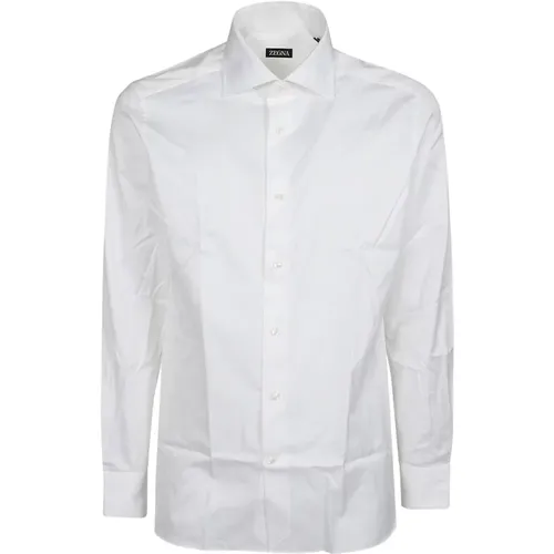 Classic Long Sleeve Shirt , male, Sizes: XL, M - Ermenegildo Zegna - Modalova