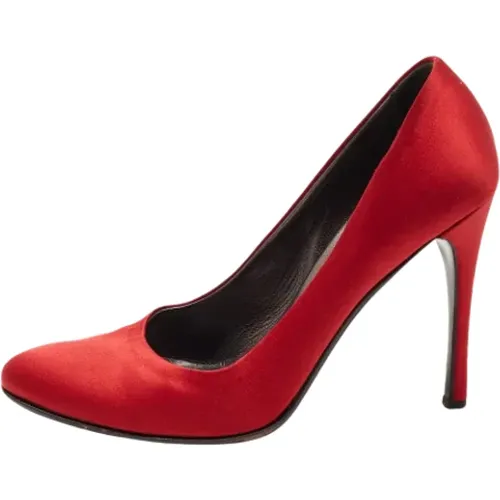 Pre-owned Satin heels , female, Sizes: 4 UK - Prada Vintage - Modalova