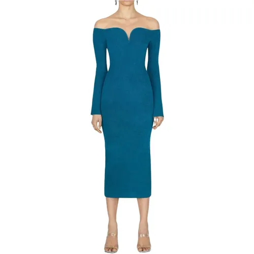 Ikonoisches Blaues Kleid Grace '23/'24 - Galvan London - Modalova