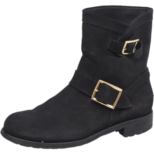 Pre-owned Wildleder boots - Jimmy Choo Pre-owned - Modalova