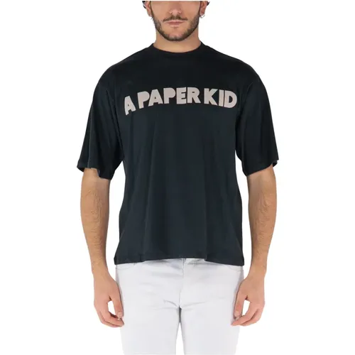 Bedrucktes T-Shirt , Herren, Größe: M - A Paper Kid - Modalova