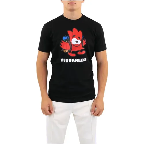 T-Shirts , Herren, Größe: XS - Dsquared2 - Modalova