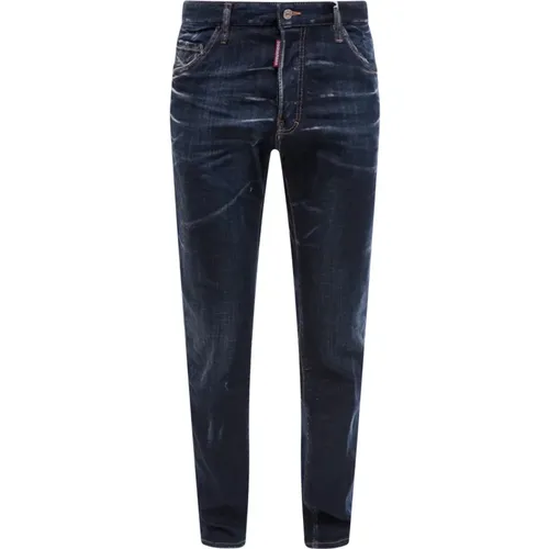 Italienische Slim-fit Jeans , Herren, Größe: 2XL - Dsquared2 - Modalova