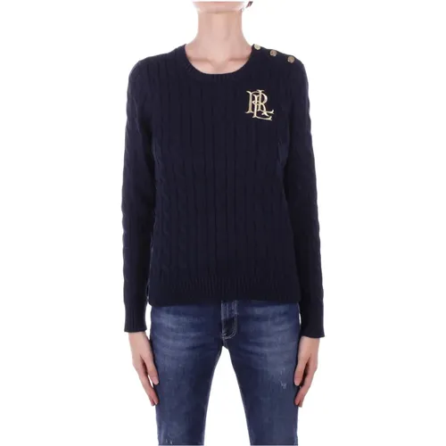 Logo Front Sweater , female, Sizes: S, M - Ralph Lauren - Modalova