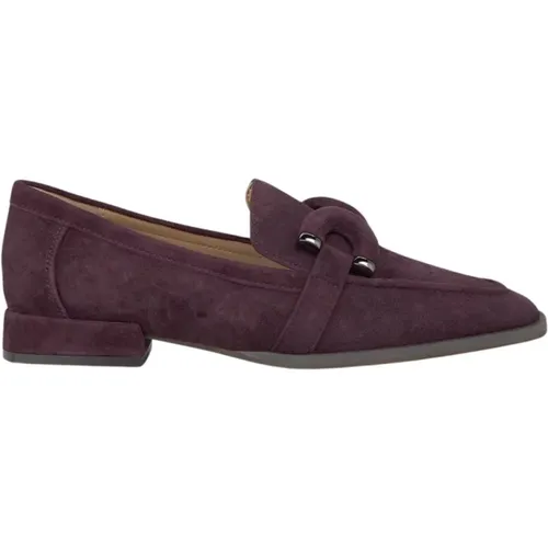 Metallic Detail Square Toe Moccasin , female, Sizes: 3 UK, 6 UK, 5 UK, 4 UK, 7 UK, 9 UK - Alma en Pena - Modalova