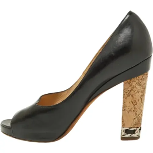 Pre-owned Leather heels , female, Sizes: 5 1/2 UK - Chanel Vintage - Modalova