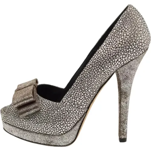 Pre-owned Suede heels , female, Sizes: 7 UK - Fendi Vintage - Modalova
