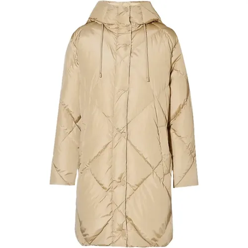 Quilted Down Coat with Hood , female, Sizes: 4XS, XS, 3XS, 2XS, S - Max Mara Weekend - Modalova