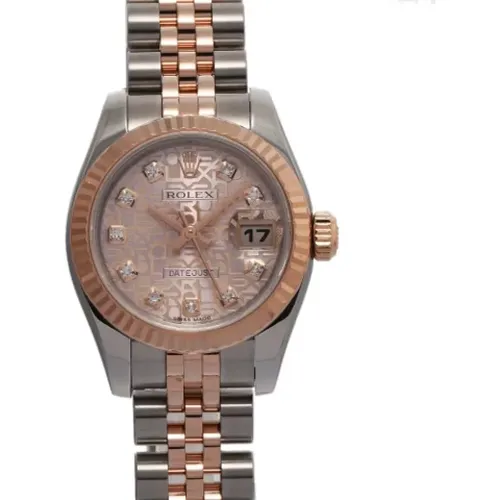 Pre-owned Rose Gold watches , female, Sizes: ONE SIZE - Rolex Vintage - Modalova