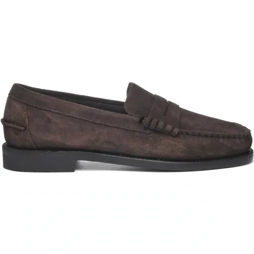 Suede Hand-Stitched Moccasin , male, Sizes: 9 1/2 UK, 7 UK, 10 UK, 8 UK, 9 UK - Sebago - Modalova