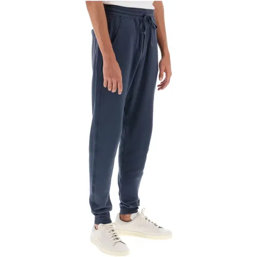 Fleece-Back Cotton Joggers with Elastic Waistband , male, Sizes: L, M, XL, S - Tom Ford - Modalova