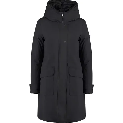 Technische Stoff Parka mit abnehmbarer Daunenjacke,Militärische technische Stoffparka mit abnehmbarer Daunenjacke - Woolrich - Modalova