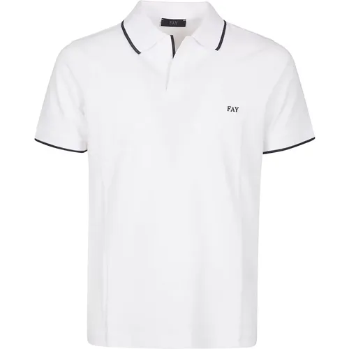 Pique Stretch Polo Shirt , male, Sizes: M, XL, 2XL, L - Fay - Modalova