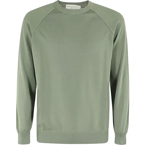 Raglan Baumwolle Crepe Finish Top , Herren, Größe: XL - Filippo De Laurentiis - Modalova