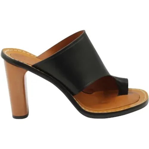 Pre-owned Leather heels , female, Sizes: 6 UK - Celine Vintage - Modalova