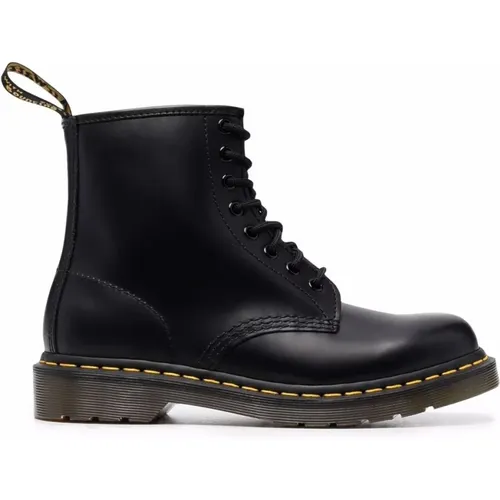 Schwarze Lederstiefel , Damen, Größe: 37 EU - Dr. Martens - Modalova