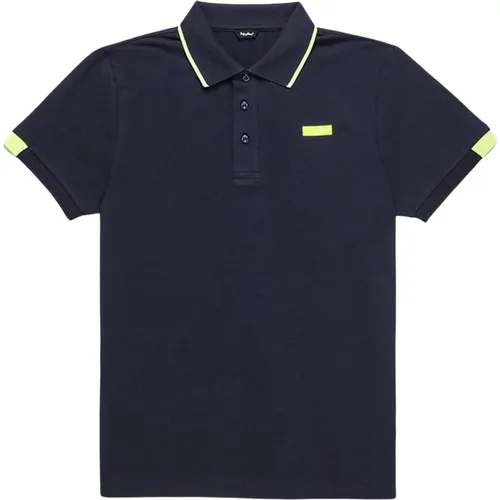 Cotton Polo Shirt with Logo , male, Sizes: 2XL, S - RefrigiWear - Modalova