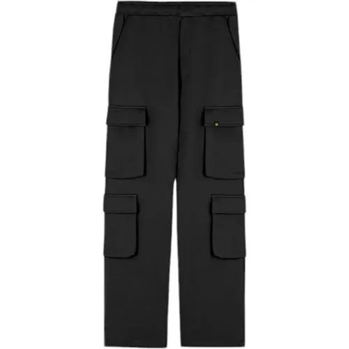 Schwarze Sweatpants Unisex Stilvolles Modell , Damen, Größe: M - BARROW - Modalova