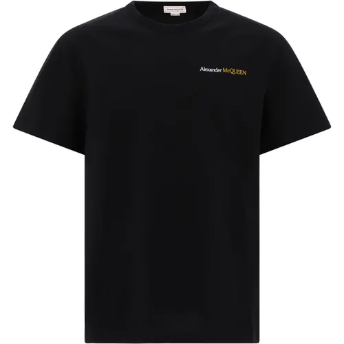Besticktes T-Shirt , Herren, Größe: XL - alexander mcqueen - Modalova