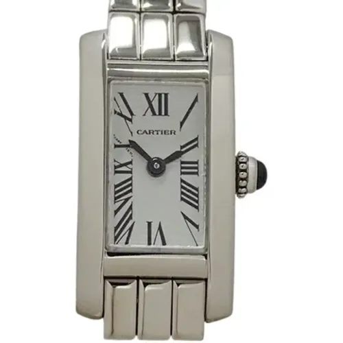 Pre-owned White Gold watches , female, Sizes: ONE SIZE - Cartier Vintage - Modalova