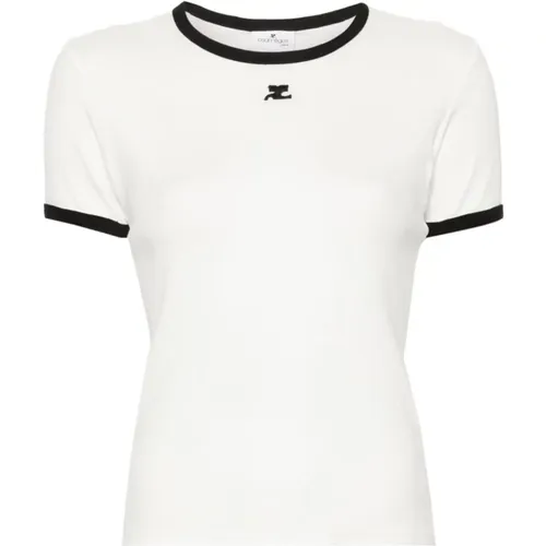 Stylish T-shirts and Polos Collection , female, Sizes: L, M - Courrèges - Modalova