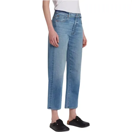 Moderne Gerades Jeans , Damen, Größe: W25 - 7 For All Mankind - Modalova